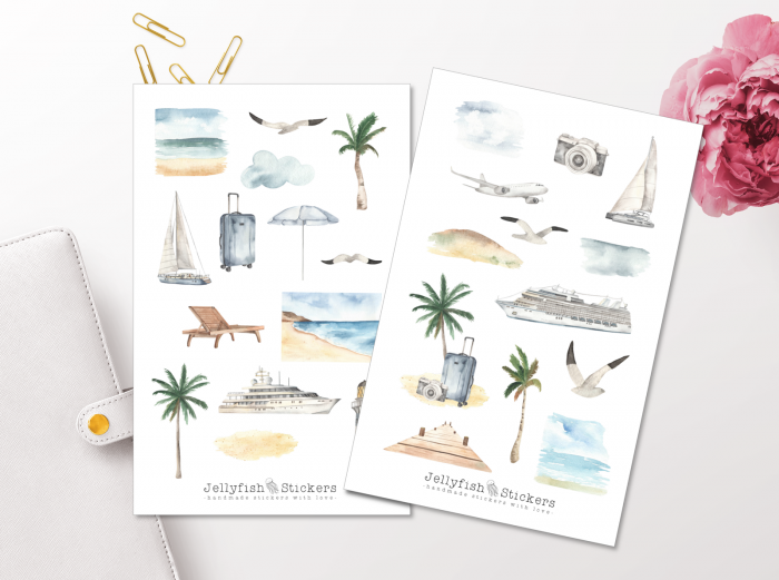 Urlaub Sticker Set